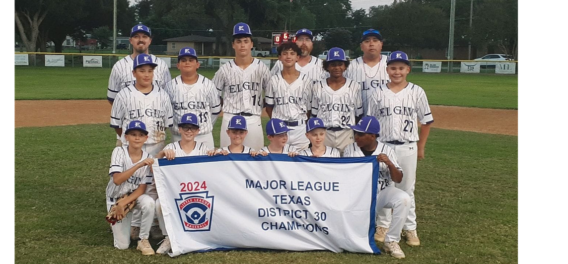 2024 Elgin Majors Baseball District 30 Champs